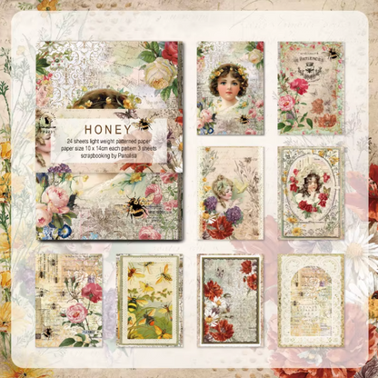 24 Papeles Vintage - Varias opciones