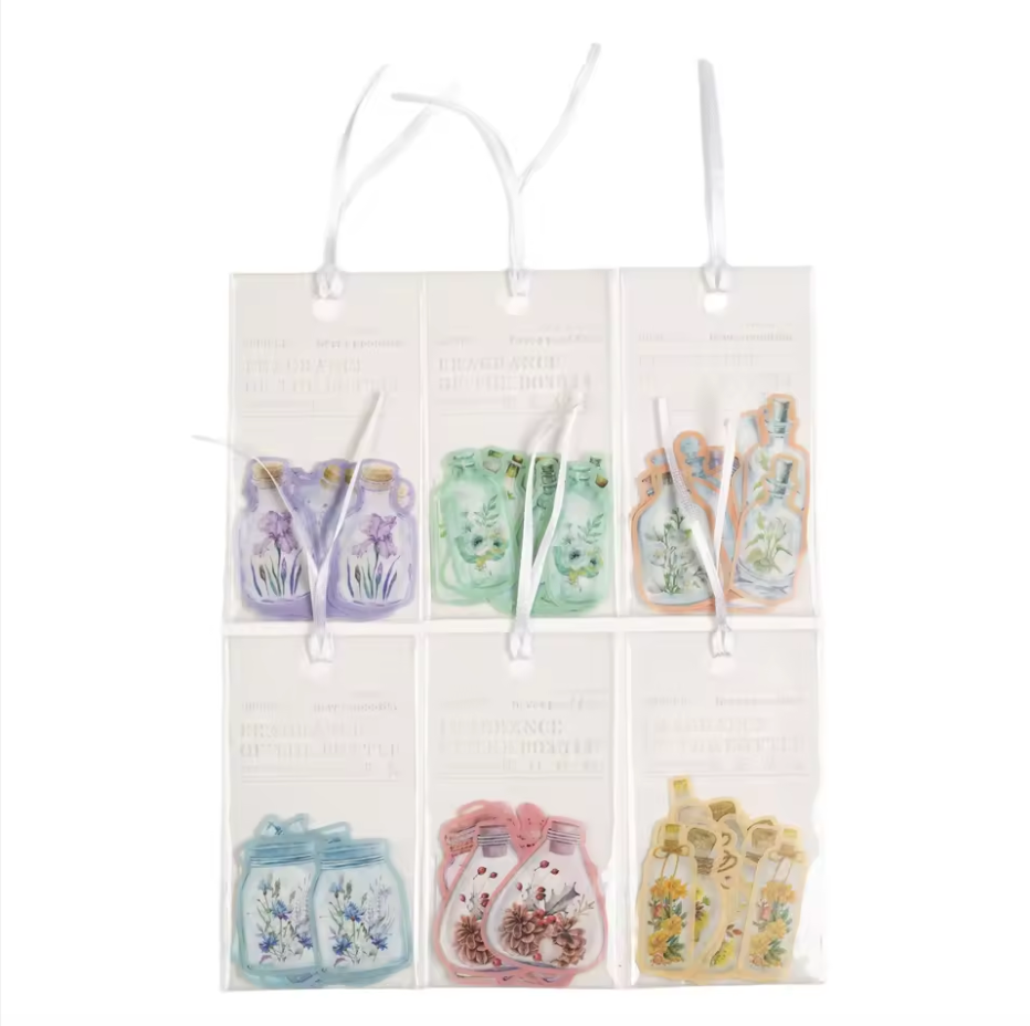 20 Stickers Frascos & Flores