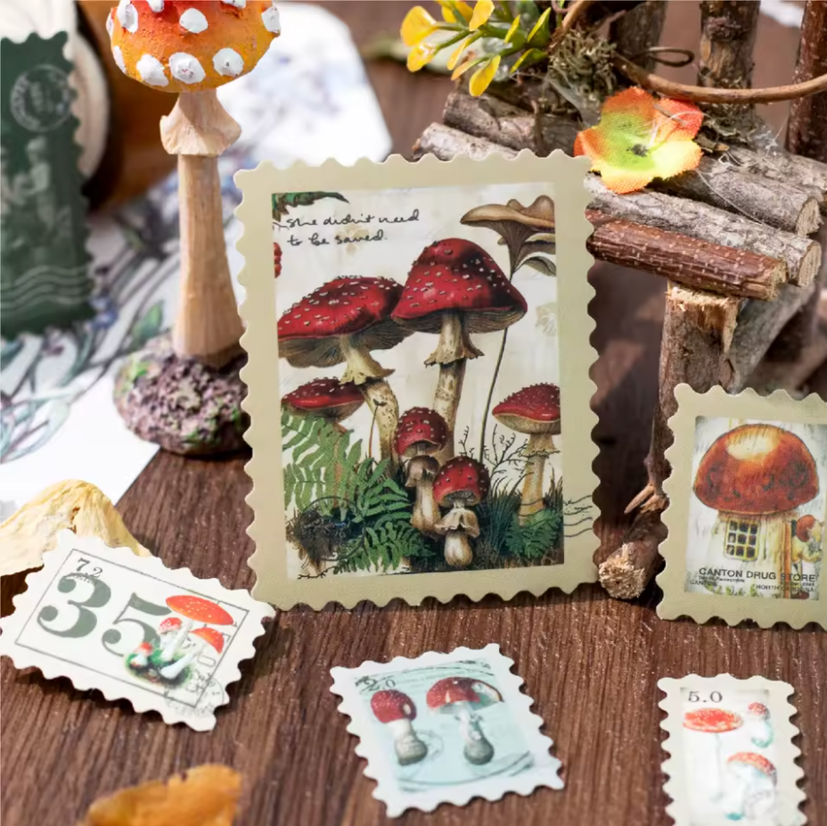 50 Stickers Timbres postales