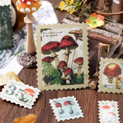 50 Stickers Timbres postales