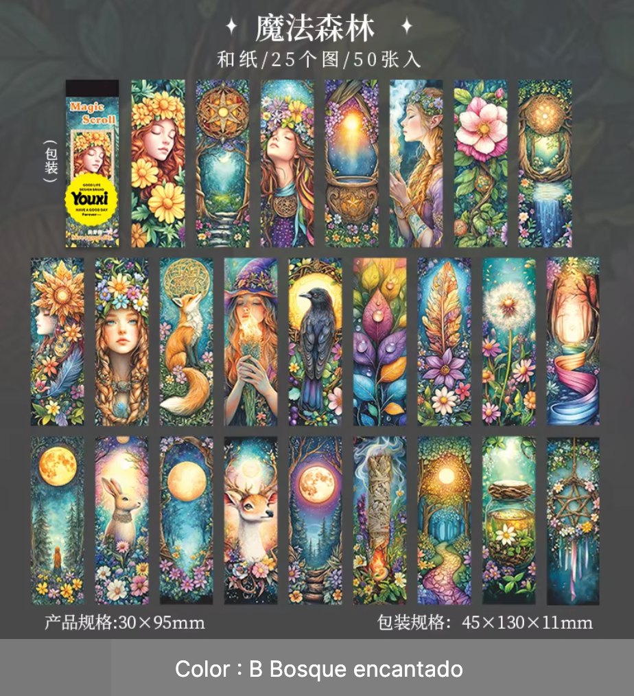 Bloc de 50 Stickers Fantasia