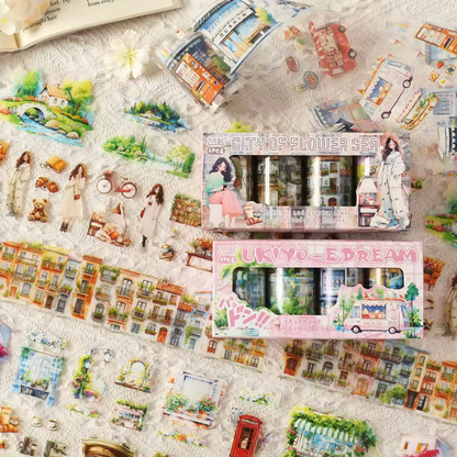 4 Rollos de Stickers Vida cotidiana