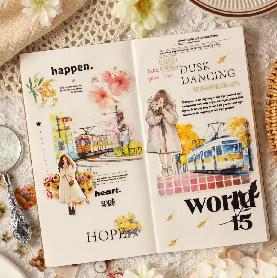 4 Rollos de Stickers Vida cotidiana