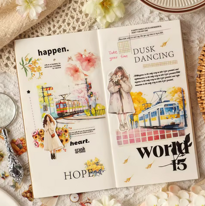 4 Rollos de Stickers Vida cotidiana