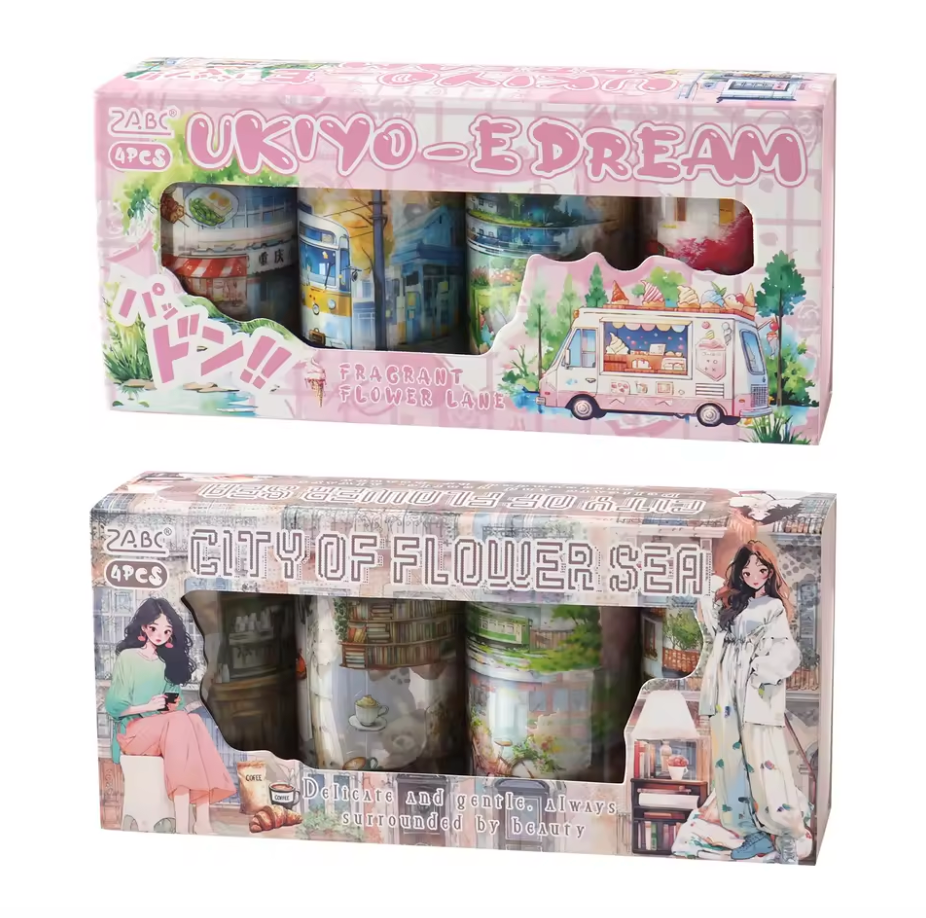 4 Rollos de Stickers Vida cotidiana