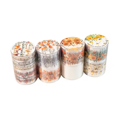 2 Washi Tapes Anchos Otoño