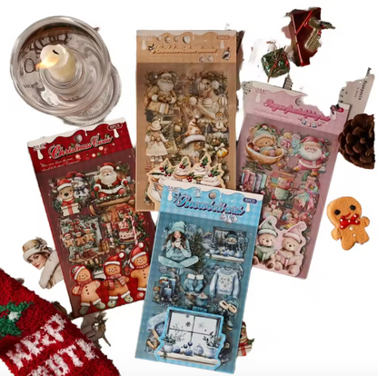 6 Hojas de Stickers Navidad