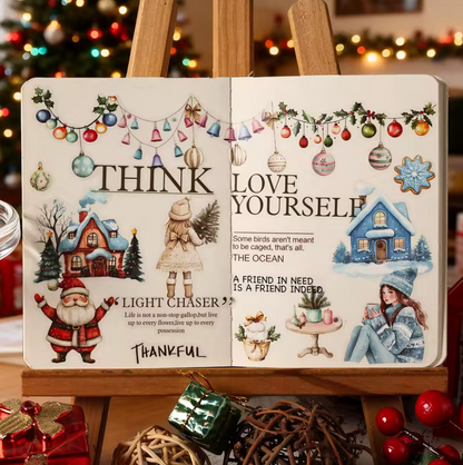 6 Hojas de Stickers Navidad