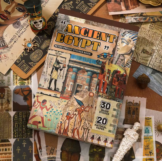 Libro de 50 paginas Stickers & Papeles Grande - Egipto