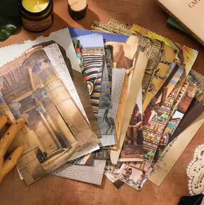 Libro de 50 paginas Stickers & Papeles Grande - Egipto