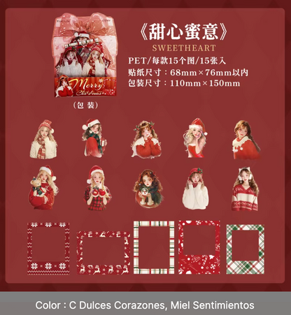 15 Stickers Navideños