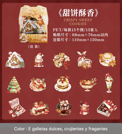 15 Stickers Navideños