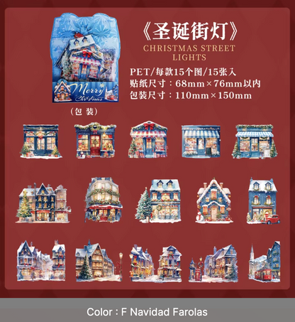 15 Stickers Navideños