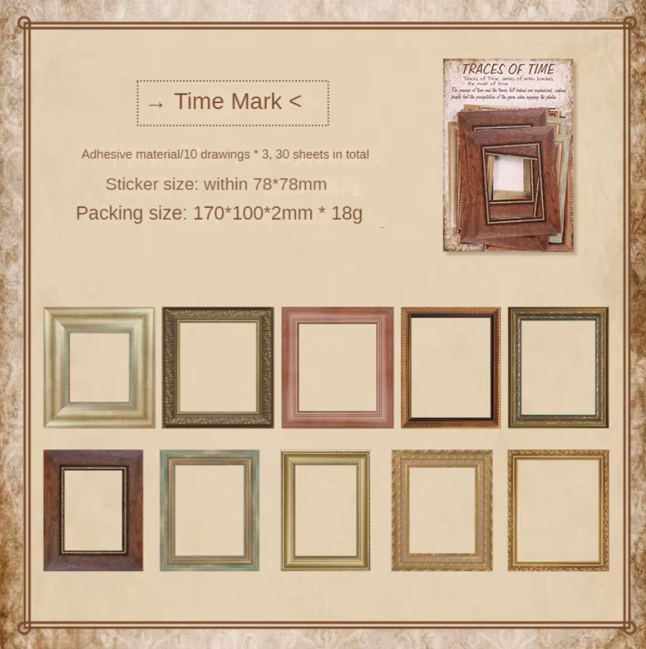 30 Marcos de papel dorados