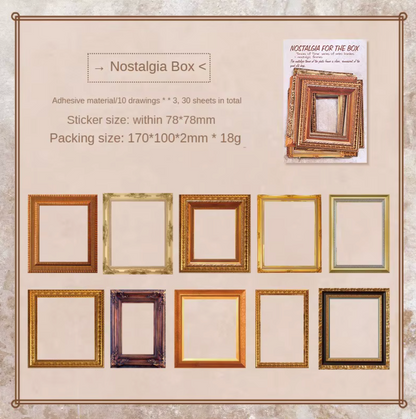 30 Marcos de papel dorados