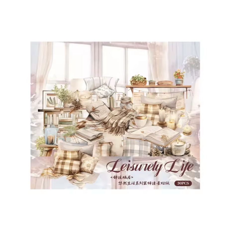 6 Paquetes de Stickers Leisurely Life - 180 stickers en total