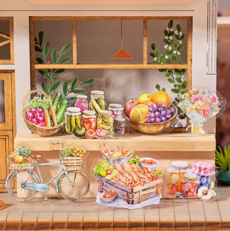 4 Paquetes Stickers Mercado