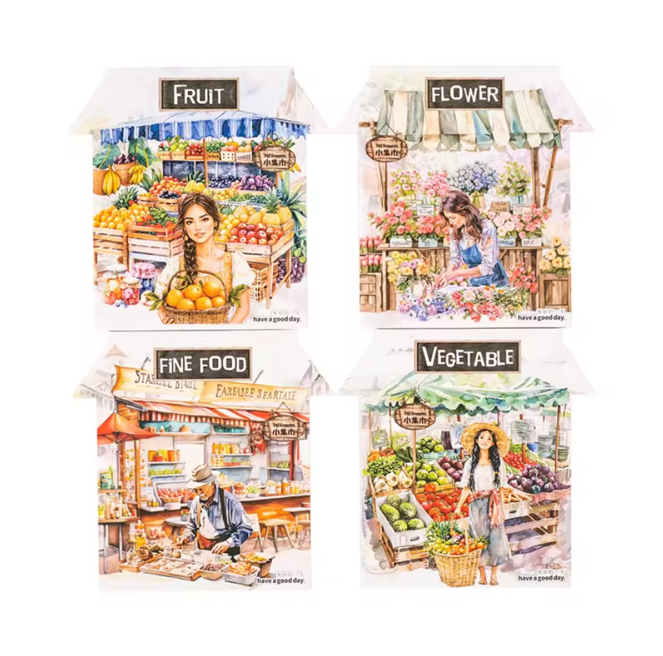 4 Paquetes Stickers Mercado