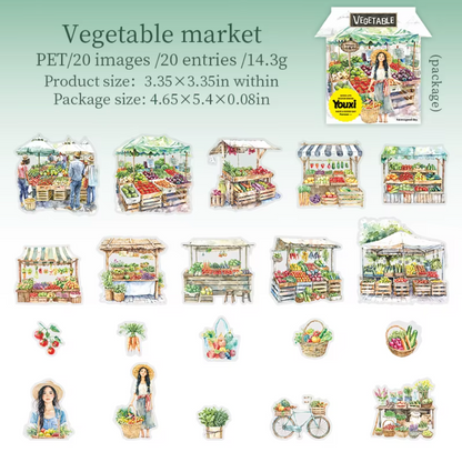 4 Paquetes Stickers Mercado