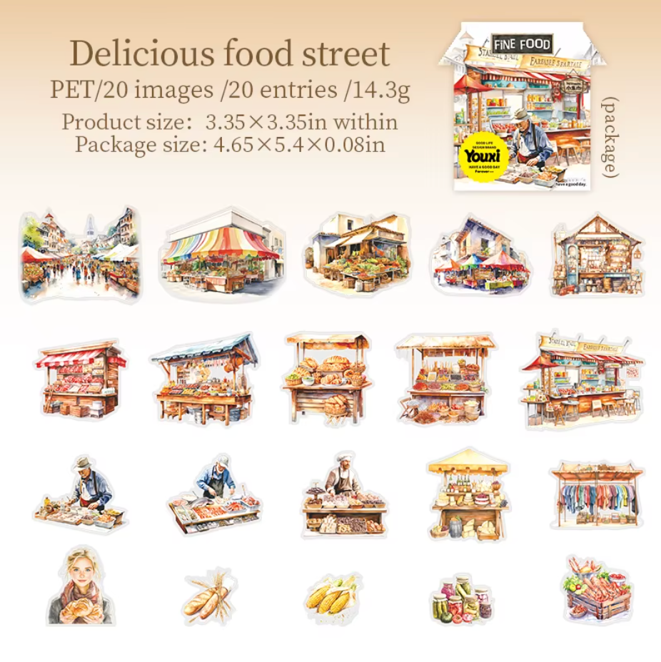 4 Paquetes Stickers Mercado