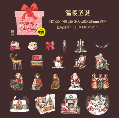 20 Stickers Navideños