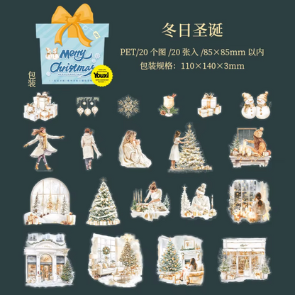 20 Stickers Navideños