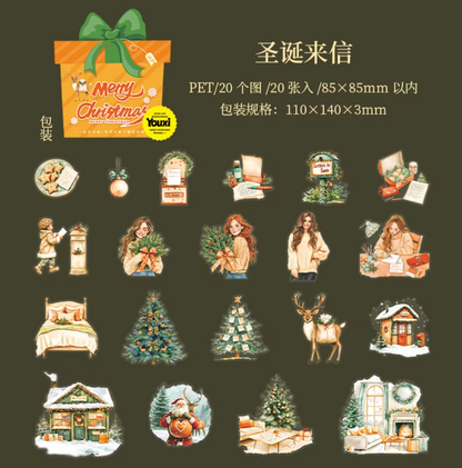 20 Stickers Navideños