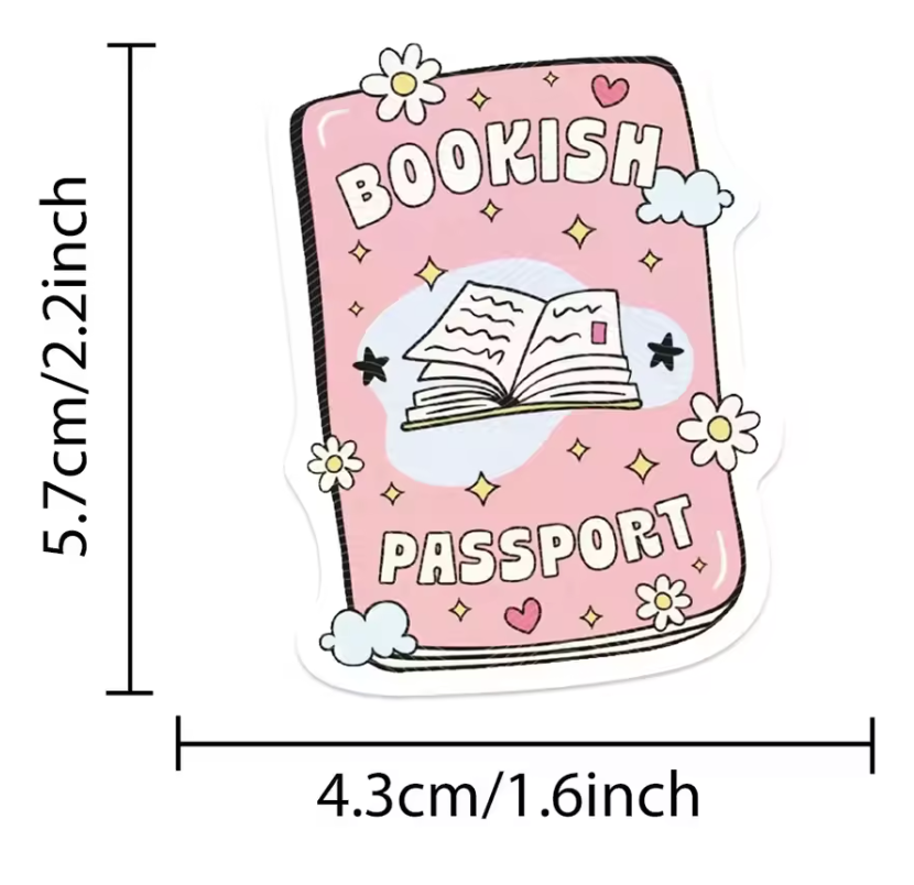 50 Stickers Vinil Libros Holograficos
