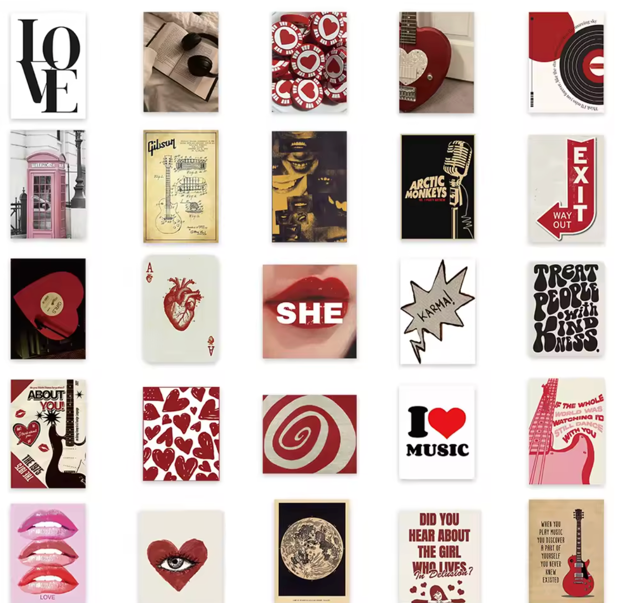 50 Stickers Vinil Love & Amor