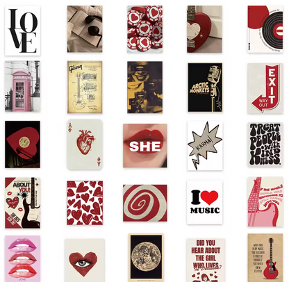 50 Stickers Vinil Love & Amor