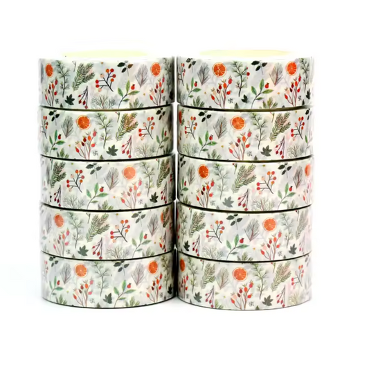 Washi Tape Plantas Navideñas - 10 metros