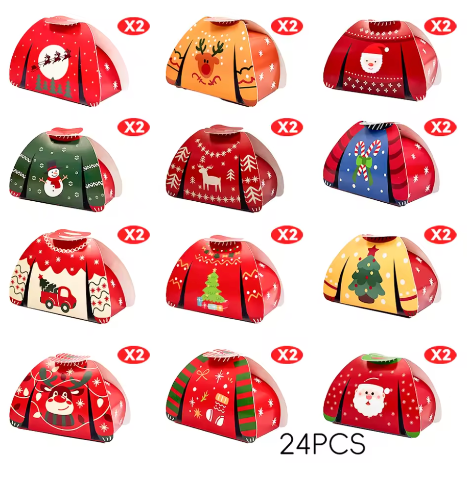 24 Cajitas navideñas