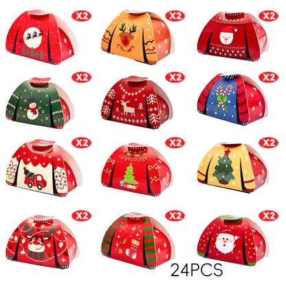 24 Cajitas navideñas