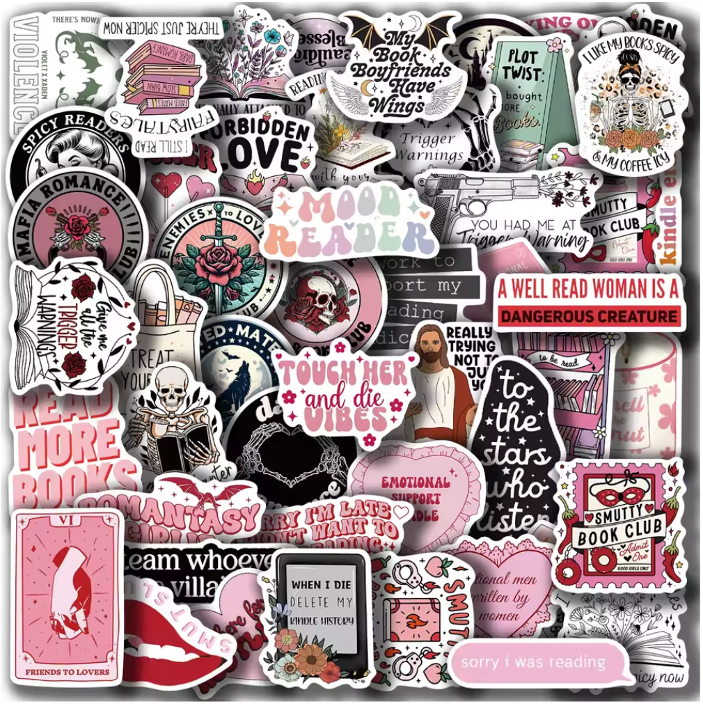 50 Stickers Vinil Holograficos Mood Reader