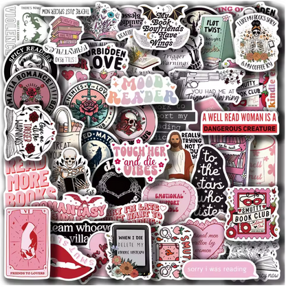 50 Stickers Vinil Holograficos Mood Reader