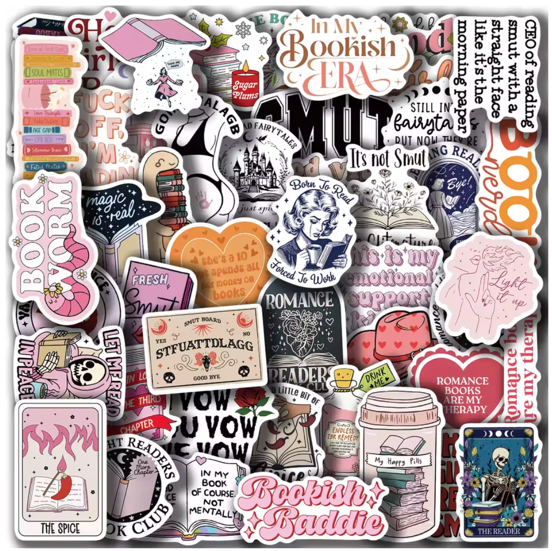 50 Stickers Vinil Holograficos Books