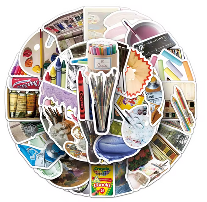 50 Stickers Vinil Artista