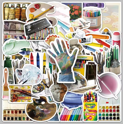50 Stickers Vinil Artista