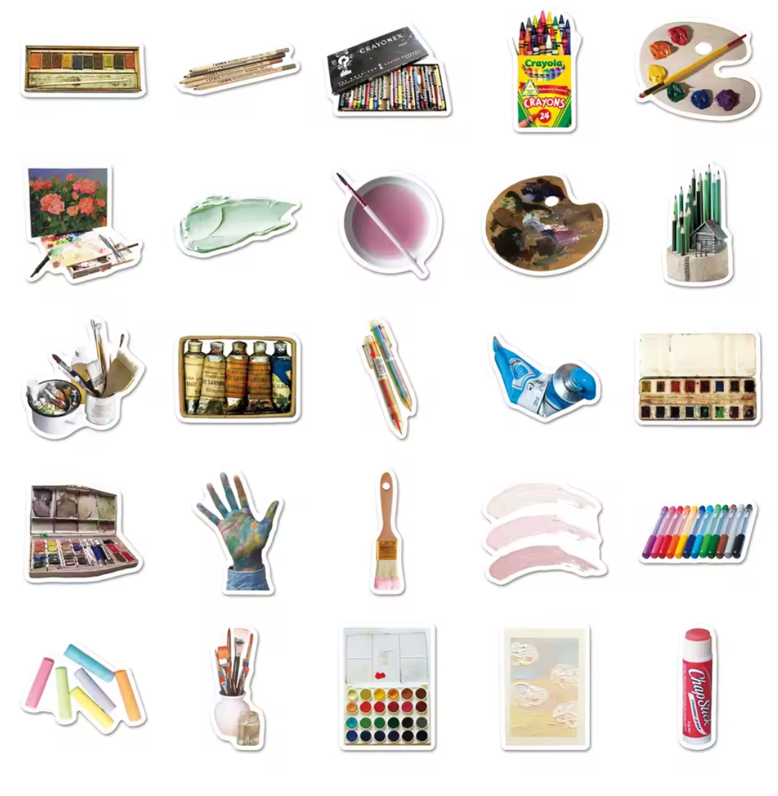 50 Stickers Vinil Artista