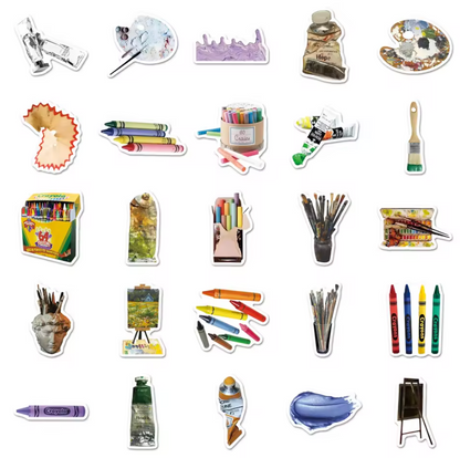 50 Stickers Vinil Artista