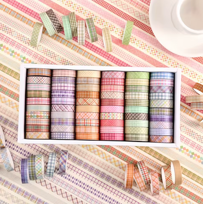 60 Rollos delgados de Washi Tapes