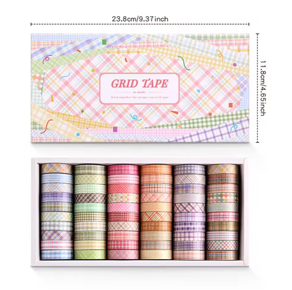 60 Rollos delgados de Washi Tapes