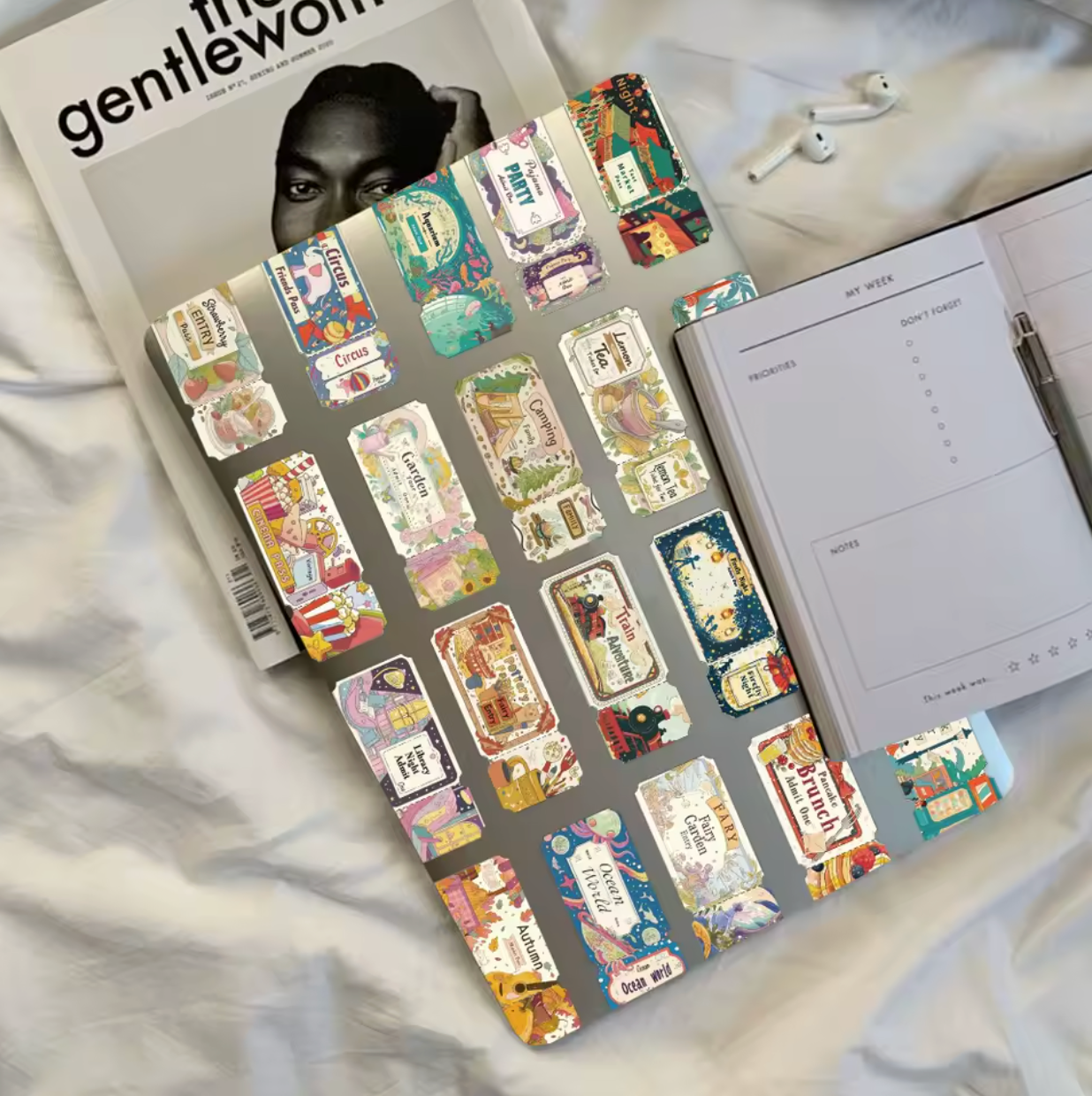 50 Stickers Vinil Tickets magicos