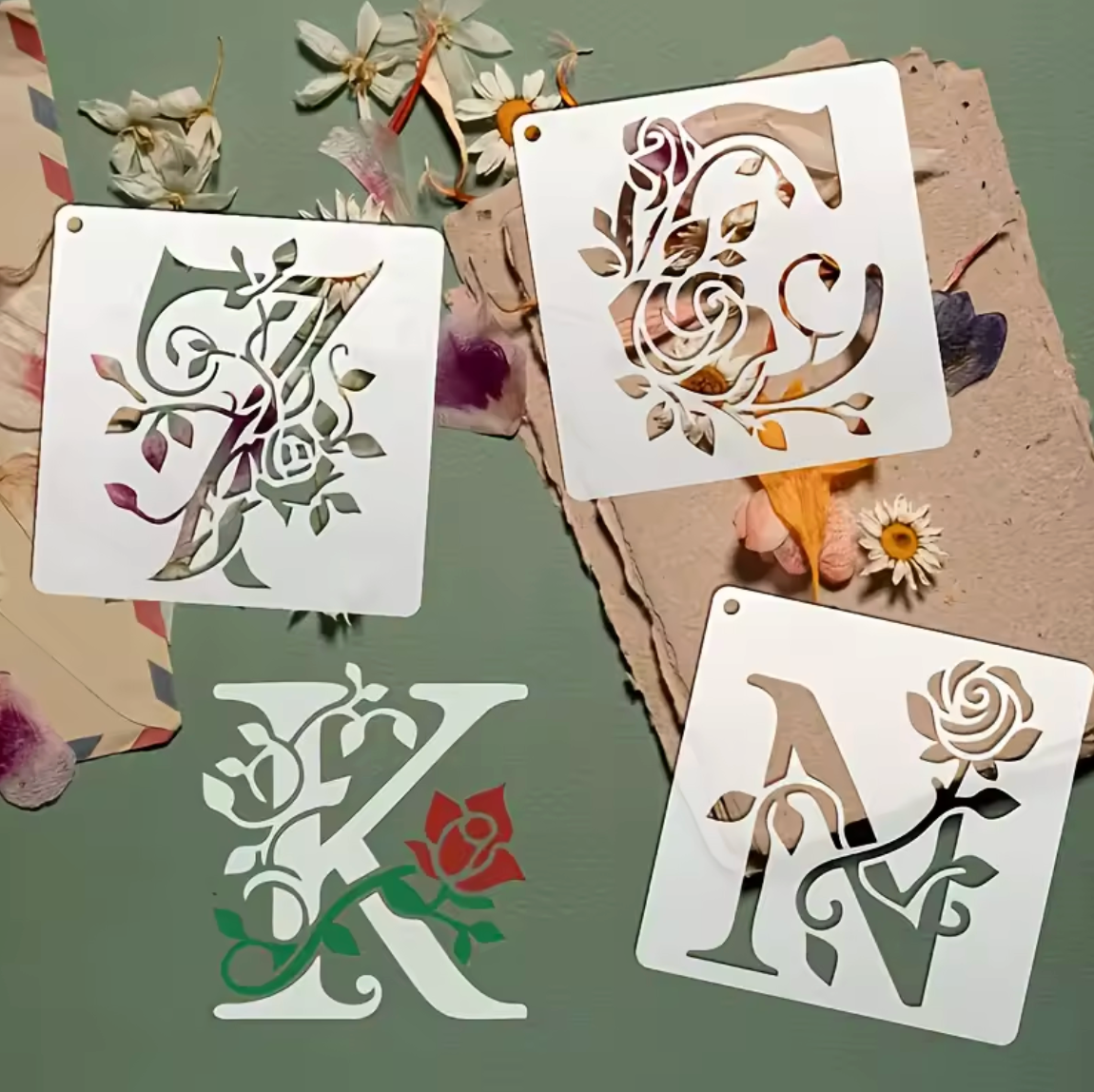 36 Stencils Letras & Numeros