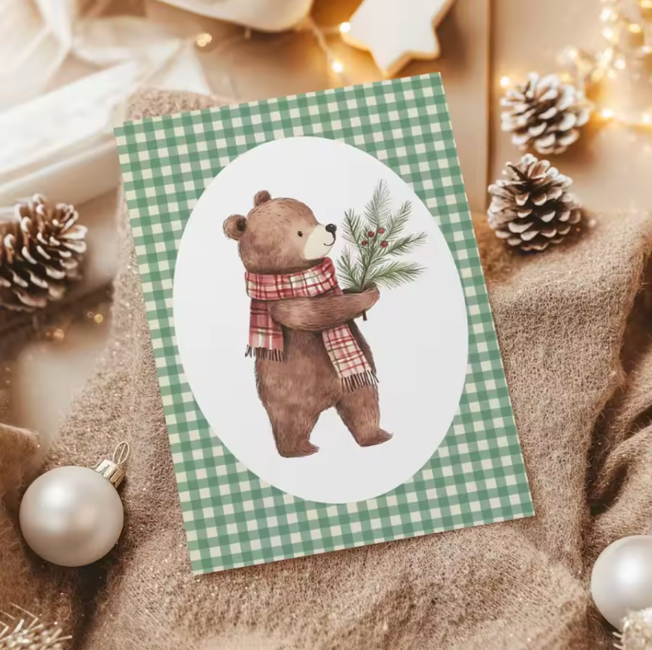 3 Hojas stickers transfer Navidad & invierno