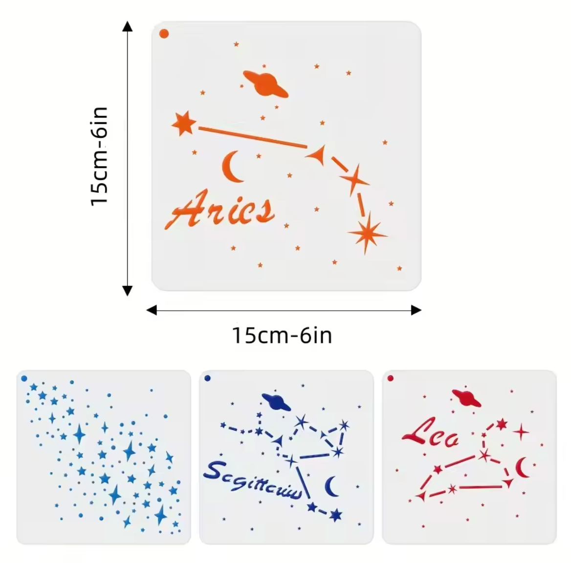 16 Stencils Constelaciones & Estrellas