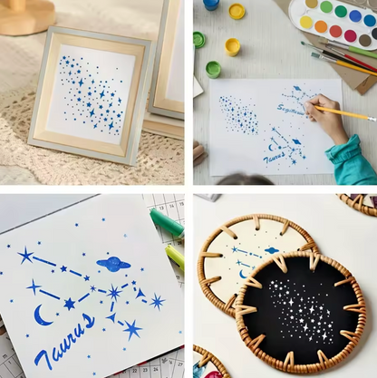 16 Stencils Constelaciones & Estrellas