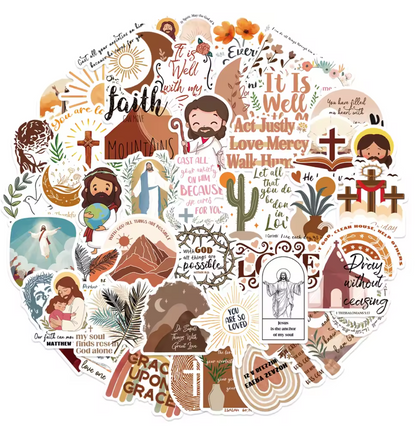 50 Stickers Vinil Religion