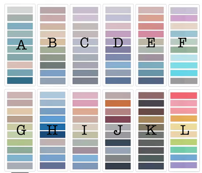 Blocs de notas adhesivas transparentes de colores