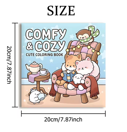 Cuaderno de colorear Comfy & Cosy